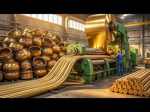 Old Brass Reborn: Mind-Blowing Gold Brass Rod Manufacturing!
