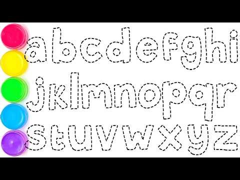 Phonics Song with Coloring Page, Easy Draw and Paint Alphabet A to Z, KS ART #alphabet