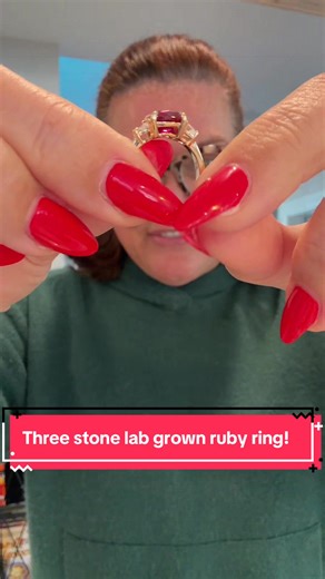 Stunning Three Stone Ruby Ring Design