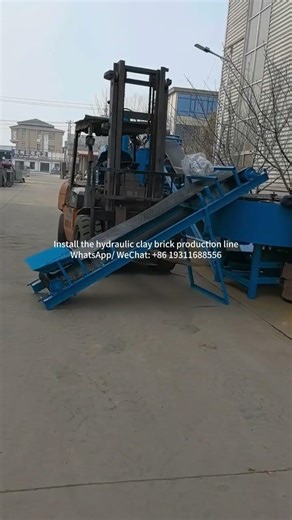 Installation of block machine #machine #manybricks #brickmakingmachine #automobile #manufacturing