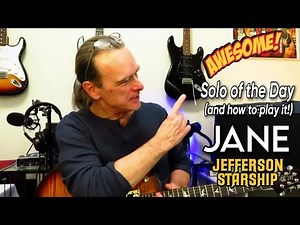 Jane - Jefferson Starship. Awesome Solo of the Day & How to Play it! Guitar Lesson / Tutorial.
