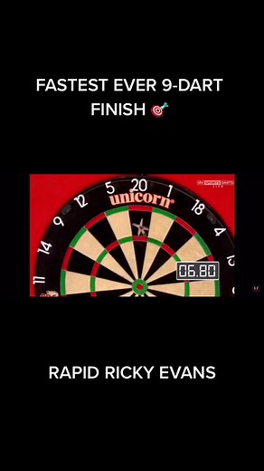 Rapid Ricky Evans: Fastest 9 Dart Finish in Darts History