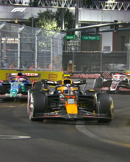 FORMULA 1® on Instagram: "Move of the race... move of the season?! 🤯 A cocktail of overspeed, spatial awareness and sheer guts led to this stunner of a double-overtake 🤤 #F1 #Formula1 #LasVegasGP"