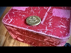 Historic youtubes first watch box restoration ever - old vintage omega watch BOX