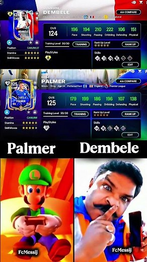 Palmer VS Dembele CAM In FC Mobile #fcmobile