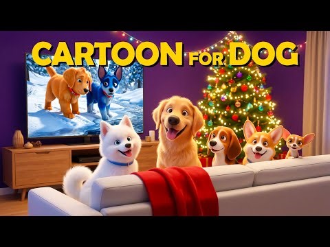 Dog Cartoon in Colors They Can See!🐶Tina Adventure in Hawaii🌿Anti-Anxiety Cartoons for Dogs