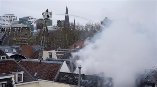 Explosion rocks Utrecht city center, Firefighters battling blaze; At least one hurt