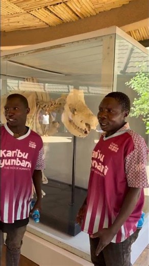 Hadzabe tribe bushmen visiting museum first time ever 😍