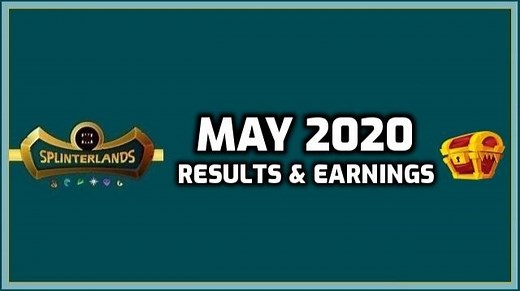 Splinterlands | How Much Playing Earns! (May Report)