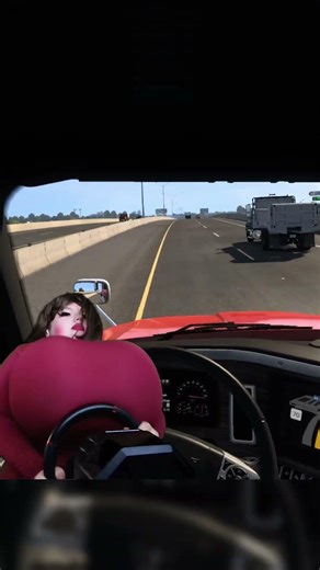 VALORIE BECOMES A TRUCKER.. #funny #gaming #twitch #meme #shorts #cars #ats #trucking #satire
