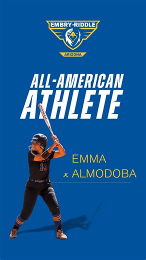 Embry-Riddle Prescott on Instagram: "🏆 From championships to classrooms, Embry-Riddle student-athletes carry a tradition of excellence. This Student Athlete Week of Giving, we’re honoring the drive, passion and perseverance that define Eagle athletics. Every champion has a beginning—meet Emma Almodoba, softball standout, who shares how her journey started and how Embry-Riddle has shaped her path. 🥎 Give today at the link in our bio.✨ #Softball #GoERAU"