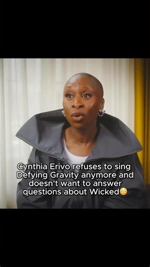 Cynthia Erivo REFUSES to talk about Wicked #shorts #wicked #arianagrande #cynthiaerivo