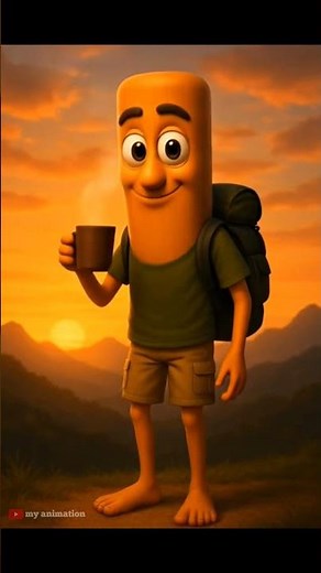 Tung Tung the Explorer – Peaceful Mountain Hiking Journey | AI 3D Animation Brainrot