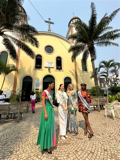 The queens of Miss International first visited a church in Luanda before starting their tour of the city yesterday. | Missosology