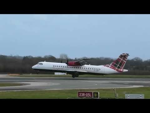 Loganair ATR72 G-LMTF IOM-MAN 240126