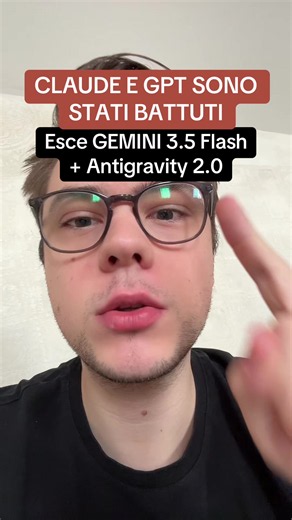 Google ha appena rilasciato Gemini 3.5 Flash al I/O 2026 e batte Claude Opus 4.7 e GPT-5.5 nell'utilizzo agentico, MCP Atlas, Toolathlon, MMMU-Pro 83.6%. Costa $1.50 input contro $5 dei frontier, cioè metà prezzo, e 4 volte più veloce. L'ho provato dentro Antigravity, il nuovo IDE di Google, e delega agenti in parallelo velocissimo. Il punto è che avere l'abbonamento di un singolo modello è limitante: ognuno ha approcci diversi ai task e si aggiornano continuamente uno sopra l'altro. Tanto vale 