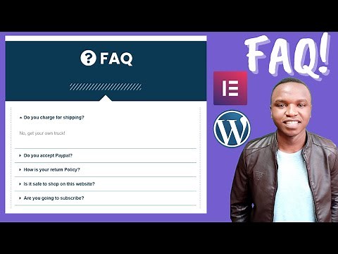 How to Make an FAQ page in WordPress using elementor free [ 2021 - Step By Step ]