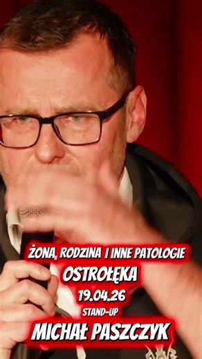Michał Paszczyk with a solo stand-up show in Ostrołęka