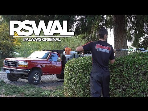 Using My New Stihl HL-KM Adjustable Hedge Trimmer!