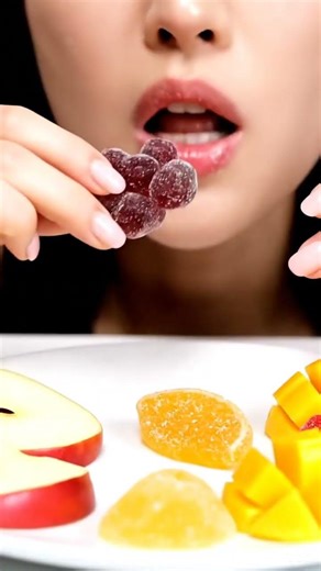 ASMR Fast Fruit Candy Eating 🍬 | Quick Bites & Chewing Sounds | No Talking