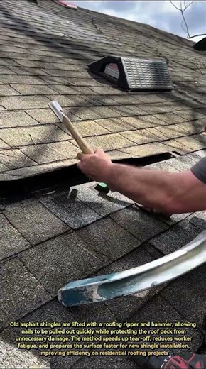 Insane Roofing Shingle Removal Trick That Saves Hours! 🇺🇸