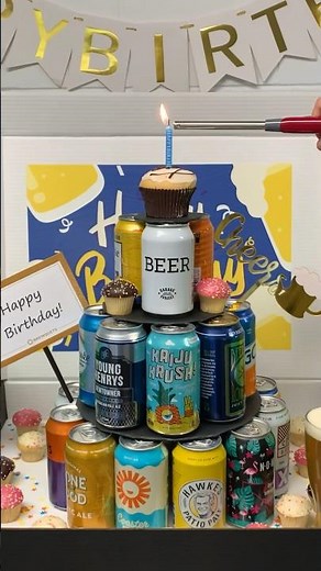 How to make a beer can cake / tower #beercancake