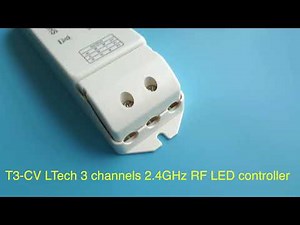 T3-CV LTech 3 channels RF wireless LED controller - kutop.com