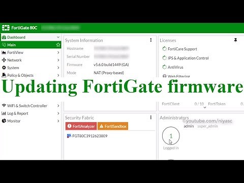 How to Update FortiGate firmware Manualy From PC