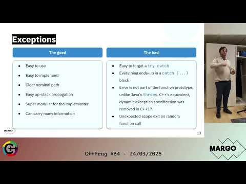 Cpp FrUG 64 - Modern Error Handling -- Thibault RICORD-MARCHAL
