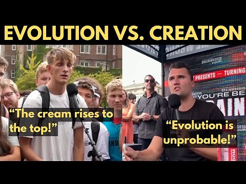 Charlie Kirk Delivers AMAZING Response to Evolution Argument in Debate with College Student!