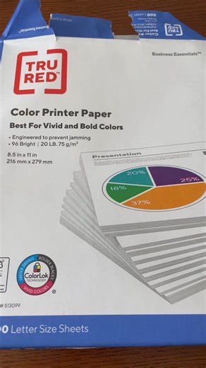 Watch Honest review of the Tru Red printer paper on Amazon Live