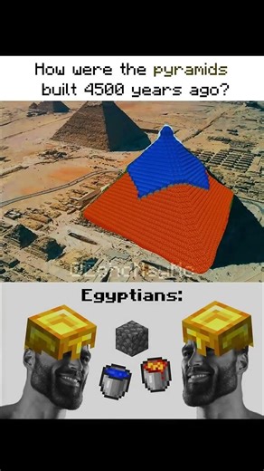 how really were the pyramids were built #memes #egypt #pyramid