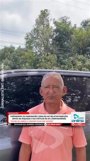 Porto Franco Online Ⓡ on Instagram: "O produtor rural José Adão da Carne, conhecido como Zé Adão, do município de Mirador, no interior do Maranhão, ganhou repercussão nas redes sociais após publicar um vídeo em que faz um relato sobre sua vida pessoal antes de alcançar estabilidade financeira. Ao aparecer ao lado de uma caminhonete Hilux, avaliada em mais de R$ 300 mil, o fazendeiro afirmou que, no passado, foi deixado por antigas companheiras quando ainda enfrentava dificuldades econômicas. Seg