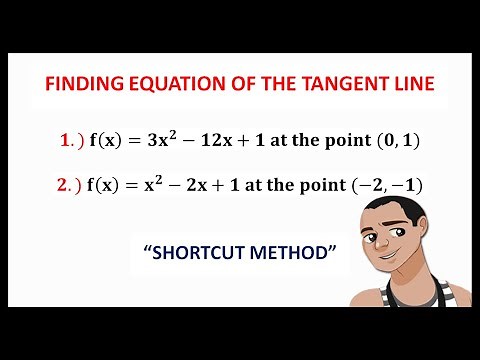 FINDING EQUATION OF THE TANGENT LINE AT GIVEN POINT