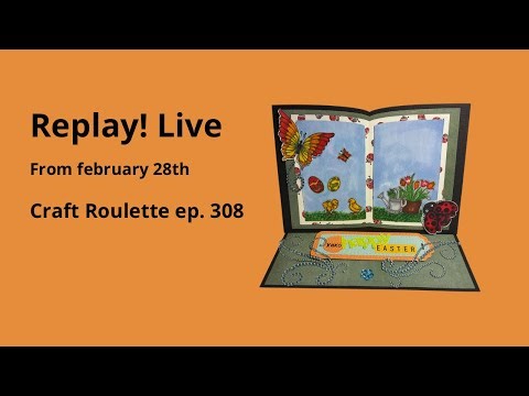 Making my craft roulette card with you all