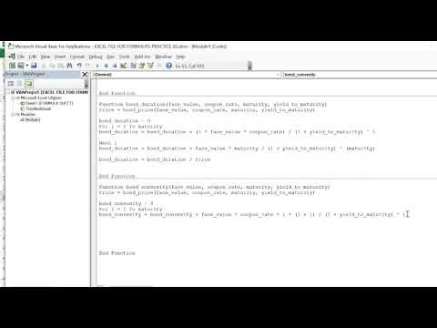 How to calculate Bond convexity in Excel #financialmodelling #practicals #exceltutorial #mcom #excel