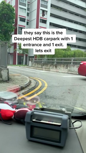 exiting the Deepest HDB carpark. #fyp #sgcarpark #carpark #singapore #sgtitok #tiktoksg #hdb