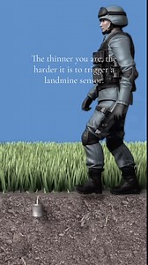 Why Being Thinner Makes Landmine Sensors Harder to Trigger