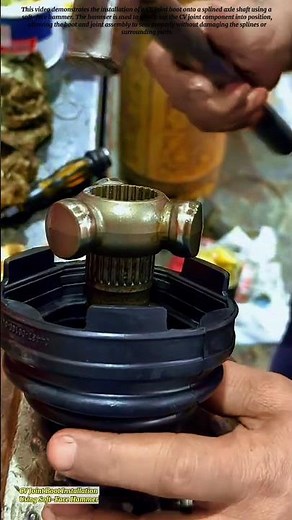 CV Joint Boot Installation Using Soft-Face Hammer