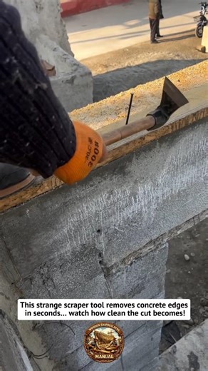 This Masonry Scraper Tool Is Shockingly Fast! Builders Can't Stop Using It! #construction #toolhack