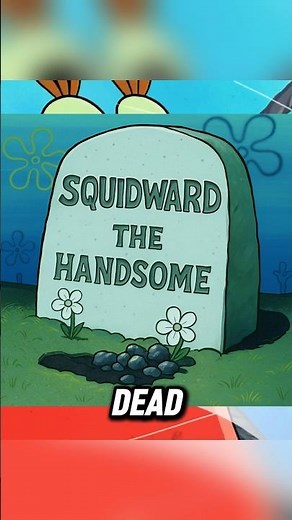 Squidward might actually be dead 😱 #spongebob #didyouknow #squidward #shorts