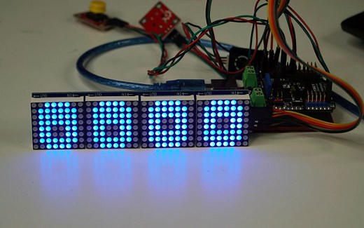 MAX7219 点阵模块 Arduino 库的使用