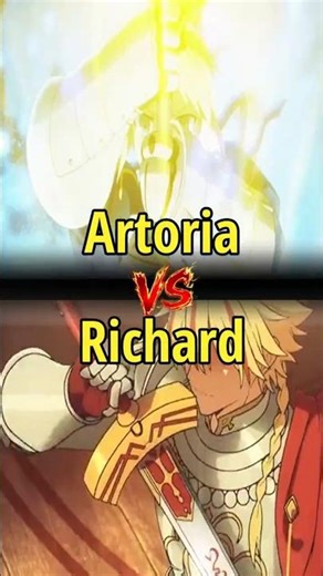 ARTORIA VS RICHARD |Fate Stay Night | Who is the strongest #anime