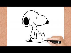 How To Draw a SNOOPY I Easy