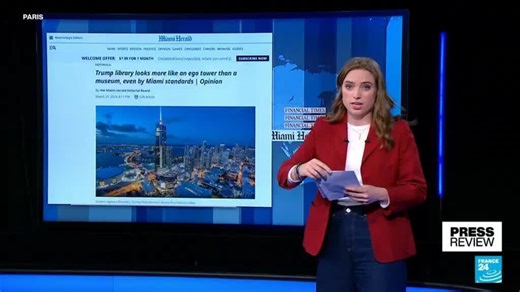 Trump's new library draws ridicule as 'ego tower' rather than museum