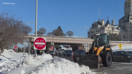 CTDOT continues clearing snow off highways after last week's winter storm