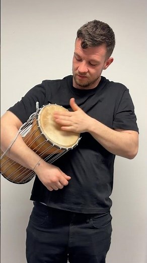 Playing African Talking Drum for the First Time