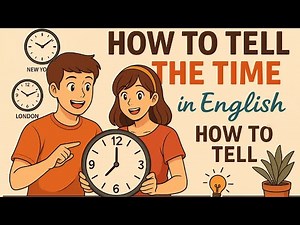 How to Tell the Time in English | AM, PM, O’Clock Explained | Easy English Conversation (A1–B1)