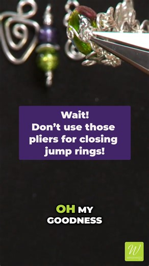 32K views · 233 reactions | Ever grab the wrong pliers without realizing it?  Here’s why that small mistake can leave big marks on your jump rings—and what to use instead!  Not sure which wire size works best for your projects? Download our free Jewelry Wire Gauge Chart and pick the right wire every time: https://bit.ly/Wire-Gauge-Chart | WireJewelry | Facebook
