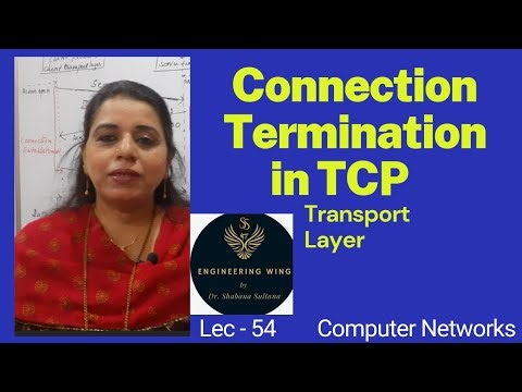 Lec54-Connection Termination in TCP | Three way handshaking | Computer Networks